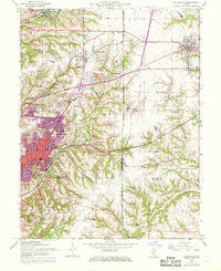 Collinsville Illinois Historical topographic map, 1:24000 scale, 7.5 X 7.5 Minute, Year 1954