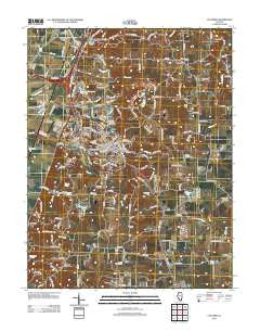 Columbia Illinois Historical topographic map, 1:24000 scale, 7.5 X 7.5 Minute, Year 2012