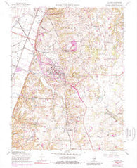 Columbia Illinois Historical topographic map, 1:24000 scale, 7.5 X 7.5 Minute, Year 1955
