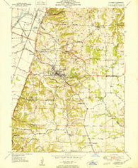 Columbia Illinois Historical topographic map, 1:24000 scale, 7.5 X 7.5 Minute, Year 1951