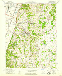 Columbia Illinois Historical topographic map, 1:24000 scale, 7.5 X 7.5 Minute, Year 1954