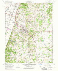 Columbia Illinois Historical topographic map, 1:24000 scale, 7.5 X 7.5 Minute, Year 1955