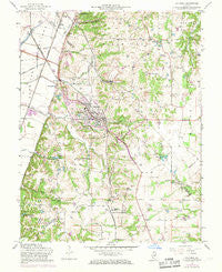 Columbia Illinois Historical topographic map, 1:24000 scale, 7.5 X 7.5 Minute, Year 1955