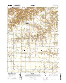 Colusa Illinois Current topographic map, 1:24000 scale, 7.5 X 7.5 Minute, Year 2015