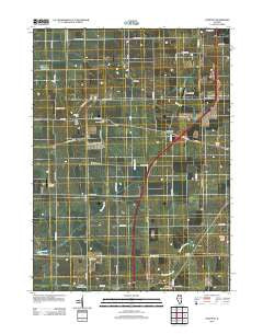 Compton Illinois Historical topographic map, 1:24000 scale, 7.5 X 7.5 Minute, Year 2012