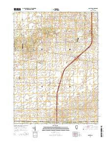 Compton Illinois Current topographic map, 1:24000 scale, 7.5 X 7.5 Minute, Year 2015