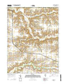 Concord Illinois Current topographic map, 1:24000 scale, 7.5 X 7.5 Minute, Year 2015
