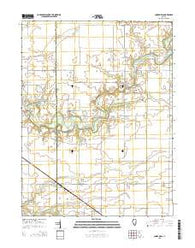 Cooks Mills Illinois Current topographic map, 1:24000 scale, 7.5 X 7.5 Minute, Year 2015