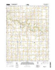 Cooksville Illinois Current topographic map, 1:24000 scale, 7.5 X 7.5 Minute, Year 2015