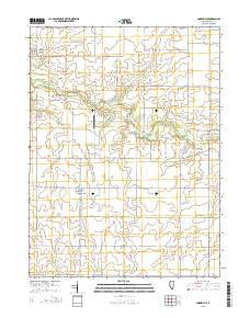 Cooksville Illinois Current topographic map, 1:24000 scale, 7.5 X 7.5 Minute, Year 2015