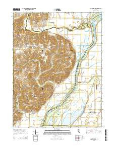 Cooperstown Illinois Current topographic map, 1:24000 scale, 7.5 X 7.5 Minute, Year 2015