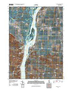 Cordova Illinois Historical topographic map, 1:24000 scale, 7.5 X 7.5 Minute, Year 2010