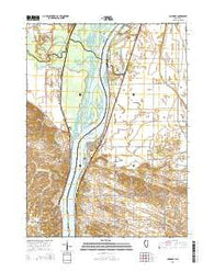 Cordova Illinois Current topographic map, 1:24000 scale, 7.5 X 7.5 Minute, Year 2015