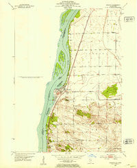 Cordova Illinois Historical topographic map, 1:24000 scale, 7.5 X 7.5 Minute, Year 1952