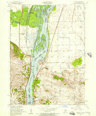 Cordova Illinois Historical topographic map, 1:24000 scale, 7.5 X 7.5 Minute, Year 1953