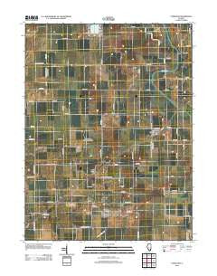 Cornland Illinois Historical topographic map, 1:24000 scale, 7.5 X 7.5 Minute, Year 2012