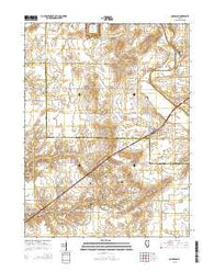 Cornland Illinois Current topographic map, 1:24000 scale, 7.5 X 7.5 Minute, Year 2015