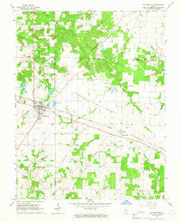 Coulterville Illinois Historical topographic map, 1:24000 scale, 7.5 X 7.5 Minute, Year 1965