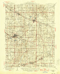 Coulterville Illinois Historical topographic map, 1:62500 scale, 15 X 15 Minute, Year 1917
