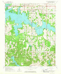 Crab Orchard Lake Illinois Historical topographic map, 1:24000 scale, 7.5 X 7.5 Minute, Year 1966