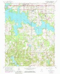 Crab Orchard Lake Illinois Historical topographic map, 1:24000 scale, 7.5 X 7.5 Minute, Year 1966