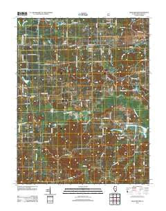 Crab Orchard Illinois Historical topographic map, 1:24000 scale, 7.5 X 7.5 Minute, Year 2012