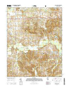Crab Orchard Illinois Current topographic map, 1:24000 scale, 7.5 X 7.5 Minute, Year 2015