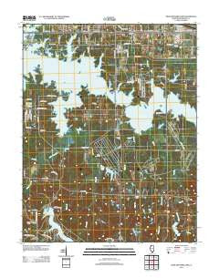 Crab Orchard Lake Illinois Historical topographic map, 1:24000 scale, 7.5 X 7.5 Minute, Year 2012