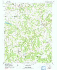 Creal Springs Illinois Historical topographic map, 1:24000 scale, 7.5 X 7.5 Minute, Year 1966