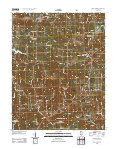 Creal Springs Illinois Historical topographic map, 1:24000 scale, 7.5 X 7.5 Minute, Year 2012