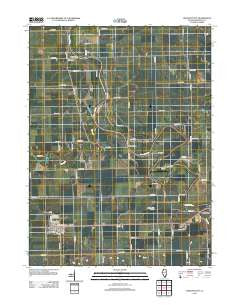 Crescent City Illinois Historical topographic map, 1:24000 scale, 7.5 X 7.5 Minute, Year 2012