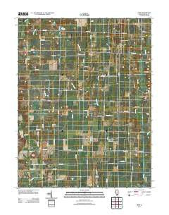 Crisp Illinois Historical topographic map, 1:24000 scale, 7.5 X 7.5 Minute, Year 2012