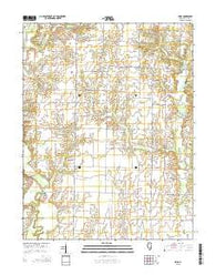 Crisp Illinois Current topographic map, 1:24000 scale, 7.5 X 7.5 Minute, Year 2015