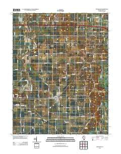 Crossville Illinois Historical topographic map, 1:24000 scale, 7.5 X 7.5 Minute, Year 2012
