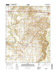 Crossville Illinois Current topographic map, 1:24000 scale, 7.5 X 7.5 Minute, Year 2015