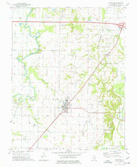 Crossville Illinois Historical topographic map, 1:24000 scale, 7.5 X 7.5 Minute, Year 1974