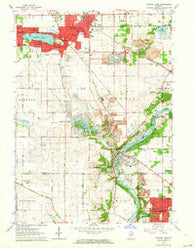 Crystal Lake Illinois Historical topographic map, 1:24000 scale, 7.5 X 7.5 Minute, Year 1962