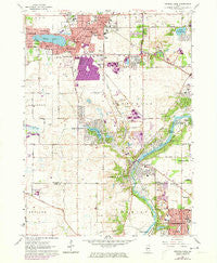 Crystal Lake Illinois Historical topographic map, 1:24000 scale, 7.5 X 7.5 Minute, Year 1962