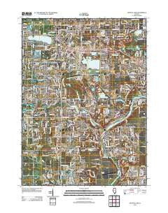 Crystal Lake Illinois Historical topographic map, 1:24000 scale, 7.5 X 7.5 Minute, Year 2012