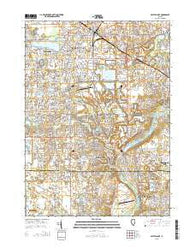 Crystal Lake Illinois Current topographic map, 1:24000 scale, 7.5 X 7.5 Minute, Year 2015