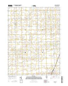 Cullom Illinois Current topographic map, 1:24000 scale, 7.5 X 7.5 Minute, Year 2015