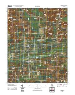 Cypress Illinois Historical topographic map, 1:24000 scale, 7.5 X 7.5 Minute, Year 2012