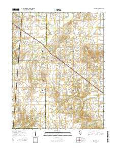 Dahlgren Illinois Current topographic map, 1:24000 scale, 7.5 X 7.5 Minute, Year 2015