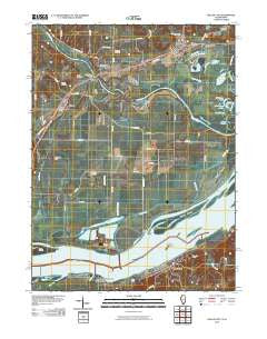 Dallas City Illinois Historical topographic map, 1:24000 scale, 7.5 X 7.5 Minute, Year 2010