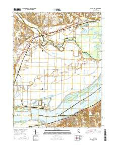 Dallas City Illinois Current topographic map, 1:24000 scale, 7.5 X 7.5 Minute, Year 2015