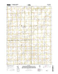 Dana Illinois Current topographic map, 1:24000 scale, 7.5 X 7.5 Minute, Year 2015