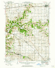 Danvers Illinois Historical topographic map, 1:62500 scale, 15 X 15 Minute, Year 1927