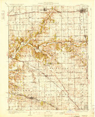 Danvers Illinois Historical topographic map, 1:62500 scale, 15 X 15 Minute, Year 1930