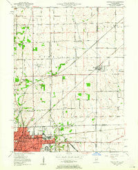Danville NE Illinois Historical topographic map, 1:24000 scale, 7.5 X 7.5 Minute, Year 1950