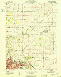 Danville NE Illinois Historical topographic map, 1:24000 scale, 7.5 X 7.5 Minute, Year 1951